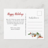 Happy New Year Gold Sparkle Script Script PHOTO Gr Briefkaart (Achterkant)