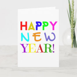 Happy New Year Greeting card Bedankkaart