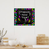 Happy New Year Greetings Poster (Keuken)