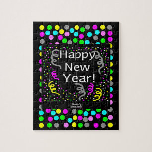 Happy New Year-groetings Puzzle 20,3 x 25,4 cm Legpuzzel