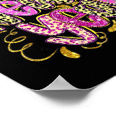 Happy New Year Hello 2026 Retro Leopard  Poster (Hoek)