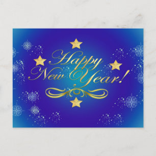 Happy New Year Holiday Briefkaart