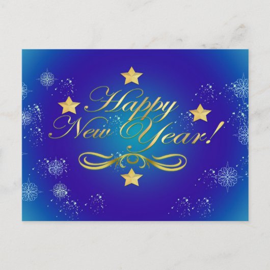 Happy New Year Holiday Briefkaart (Voorkant)