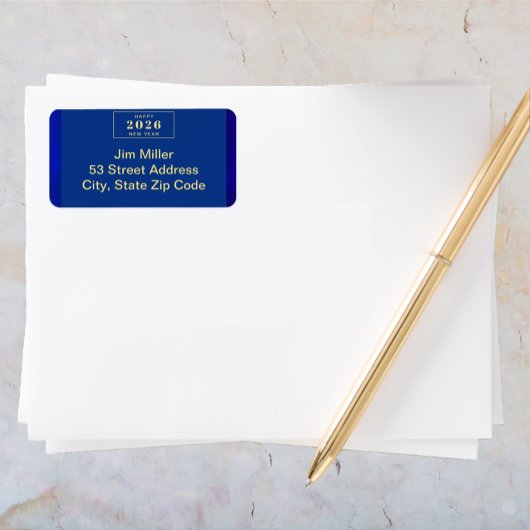 Happy New Year Holiday Etiket