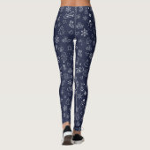 Happy New Year Holiday Trendy kerstversiering Leggings (Achterkant)