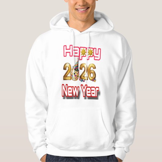 Happy New year  Hoodie (Voorkant)