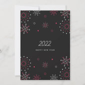 Happy new year invitation card (Devant)