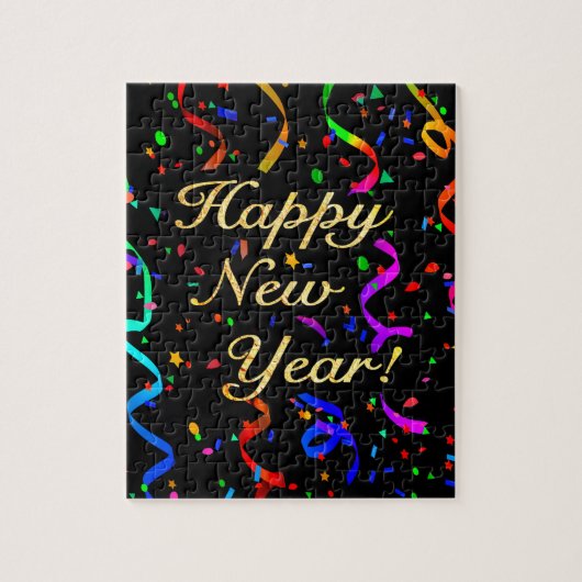 "Happy New Year!" Jigsaw Puzzle (Vertical)