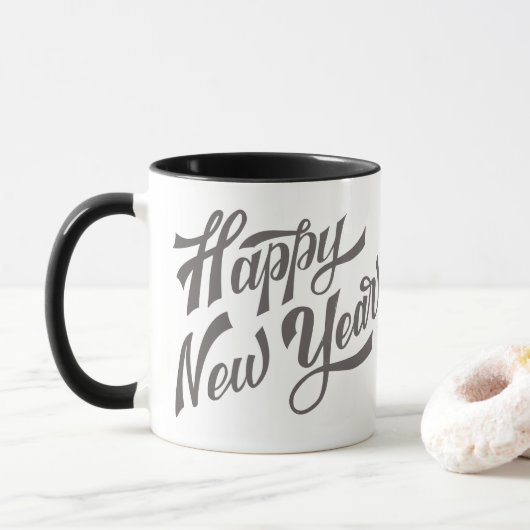 Happy New Year koffie Mok (Met donut)