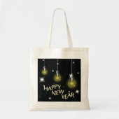 Happy New Year Lightbulbs Canvas tas (Voorkant)