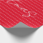 Happy New Year Merry Christmas Holiday Season Cadeaupapier (Hoek)