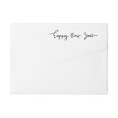 Happy New Year Minimale handgeschreven script (Achterkant)