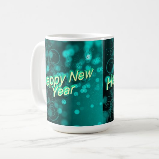 Happy New Year Mug Koffiemok (Voorkant links)