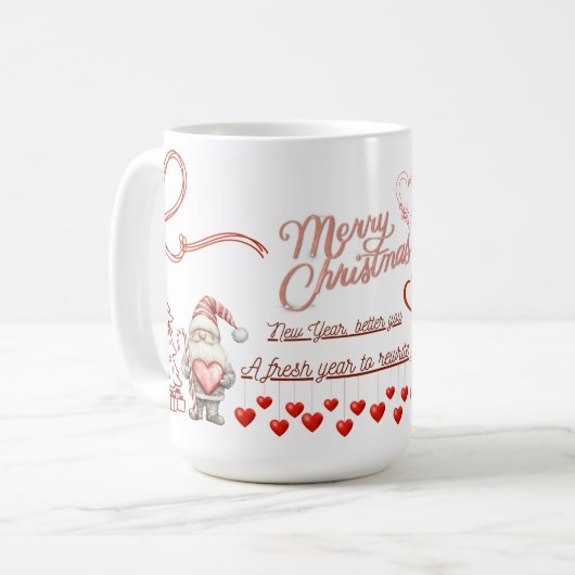 Happy New Year Mug – Premium Celebration Design (Devant gauche)