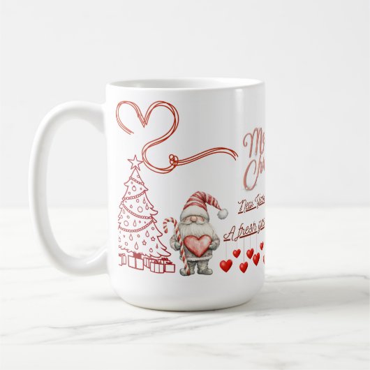 Happy New Year Mug – Premium Celebration Design (Gauche)