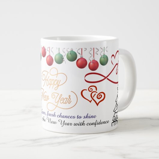 Happy New Year Mug – Premium Celebration design (Devant droit)