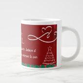 Happy New Year Mug – Premium Celebration Design Extra Grote Beker (Rechts)