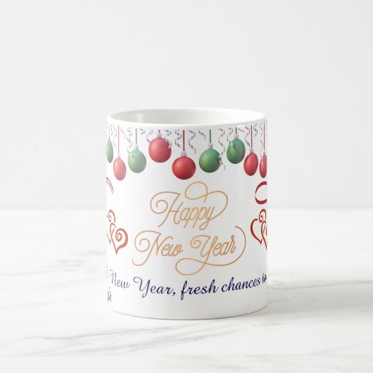 Happy New Year Mug – Premium Celebration design Koffiemok (Center)
