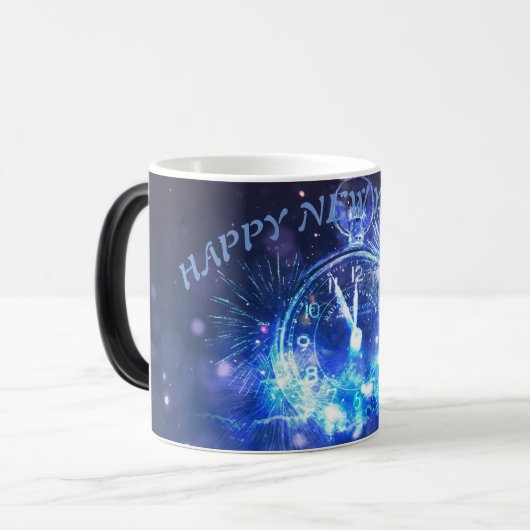 Happy New Year Mugs gift 2026 Magische Mok (Voorkant links)