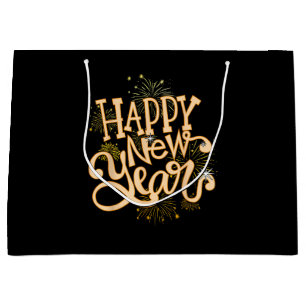 Happy New Year Oudejaarsavond Party Vrouwen Mannen Groot Cadeauzakje