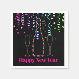 Happy New Year Paper Party Napkins Servet