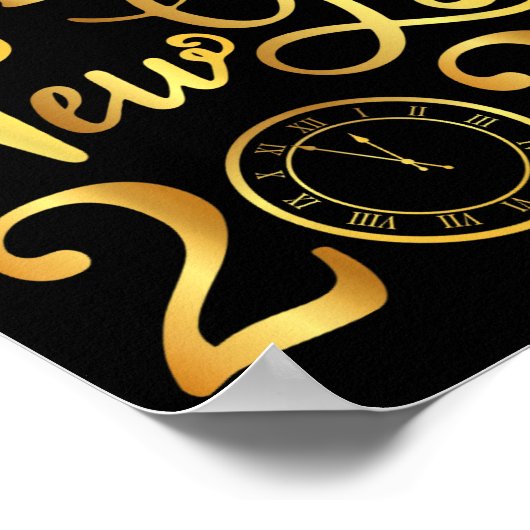 Happy New Year Party 2026 Family Matching Poster (Hoek)