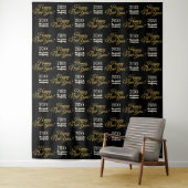 Happy New Year Party Backdrop Step en Herhaal Wandkleed (In situ)