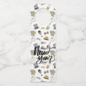 Happy New Year Party Flessenhanger (Voorkant)