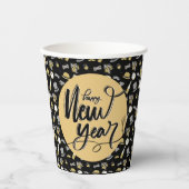 Happy New Year Party Papieren Bekers (Voorkant)