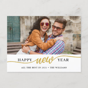 Happy New Year Photo Briefkaart