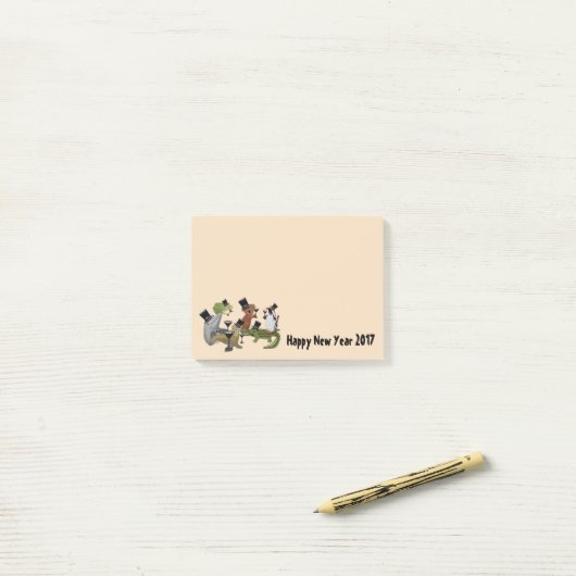 Happy New Year Post-it® notes (Op bureau)