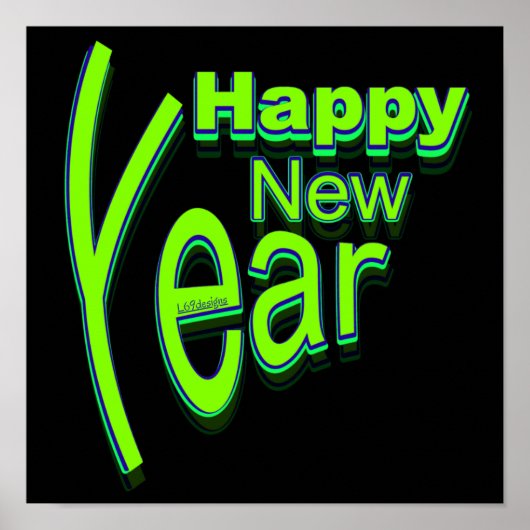 HAPPY NEW YEAR POSTER (Voorkant)