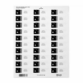Happy New Year Return Address Labels (Full Sheet)