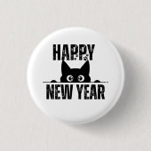 HAPPY NEW YEAR RONDE BUTTON 3,2 CM (Voorkant)