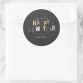 HAPPY NEW YEAR RONDE STICKER (Tas)