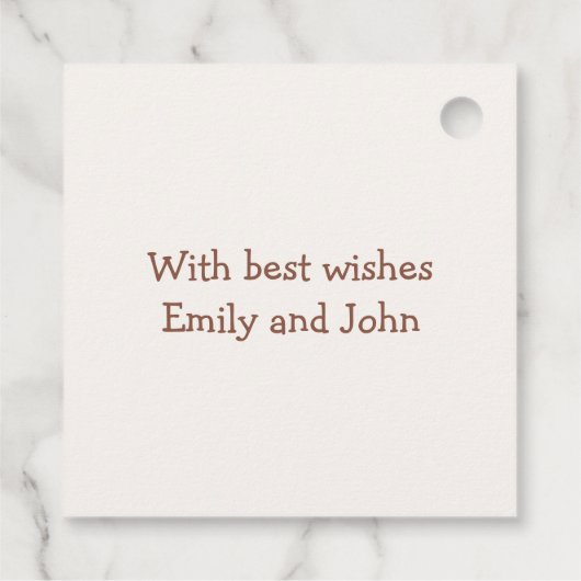 Happy New Year Roos Gold Script Champagne Bedankjes Labels (Achterkant)