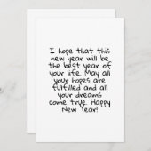 HAPPY NEW YEAR SAVE THE DATE (Voorkant / Achterkant)