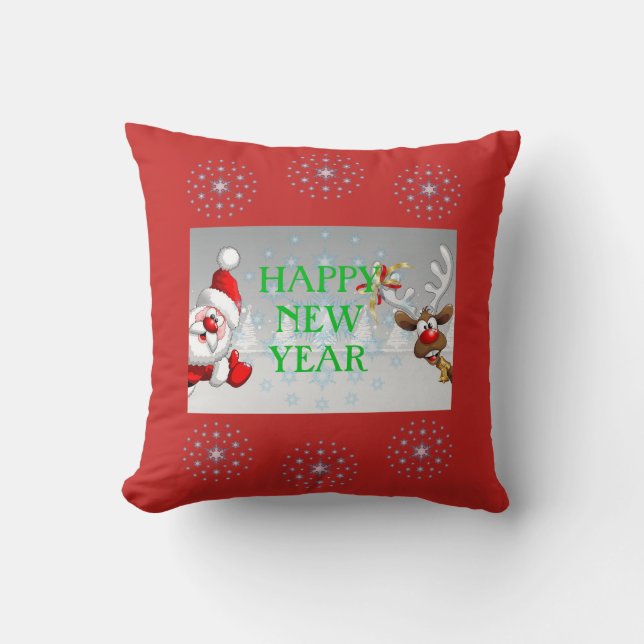 Happy New Year Sierkussen (Voorkant)