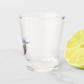 Happy New Year Silver Ball Shot Glas (Rechts)