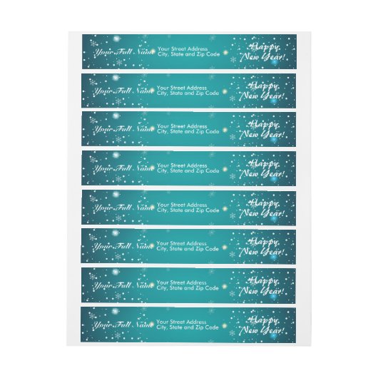 Happy New Year Snowflakes bokeh Background (Vel)