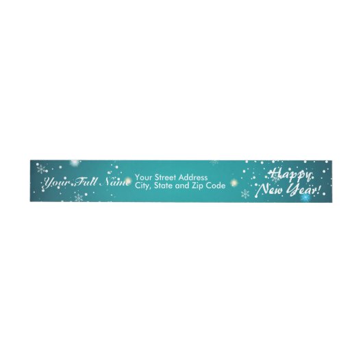 Happy New Year Snowflakes bokeh Background (Individueel)
