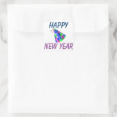 Happy New Year Square Stickers (Tas)