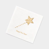 Happy New Year Star Hat Folie Servetten (Links)