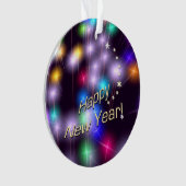 Happy New Year Star-lampjes Ornament (voorkant)