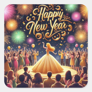 HAPPY NEW YEAR STICKER