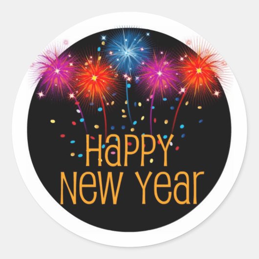 Happy New Year Sticker Sheet (Voorkant)