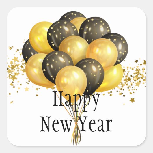 Happy New Year Stickers (Voorkant)