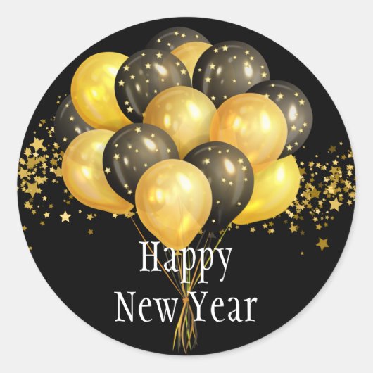 Happy New Year Stickers (Voorkant)
