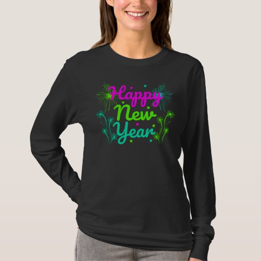 Happy New Year T-Shirt (Voorkant)