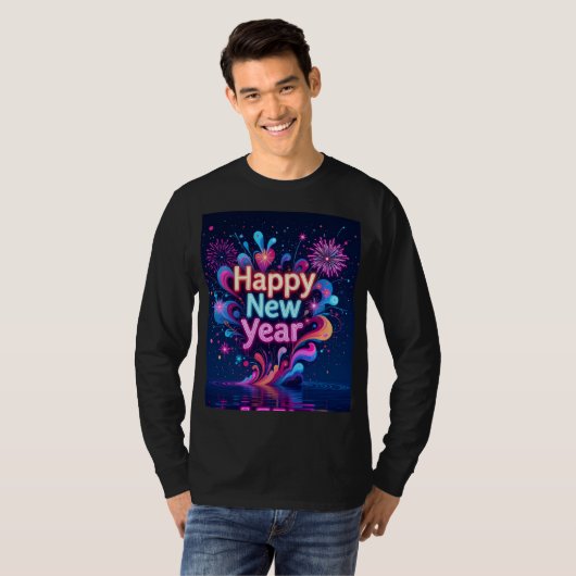 Happy new year t-shirt (Voorkant volledig)